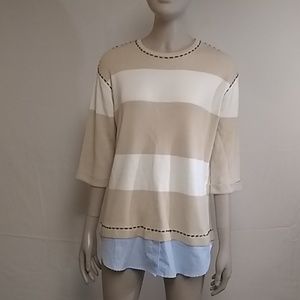 Women's English Factory Combo Sweater Size Sm